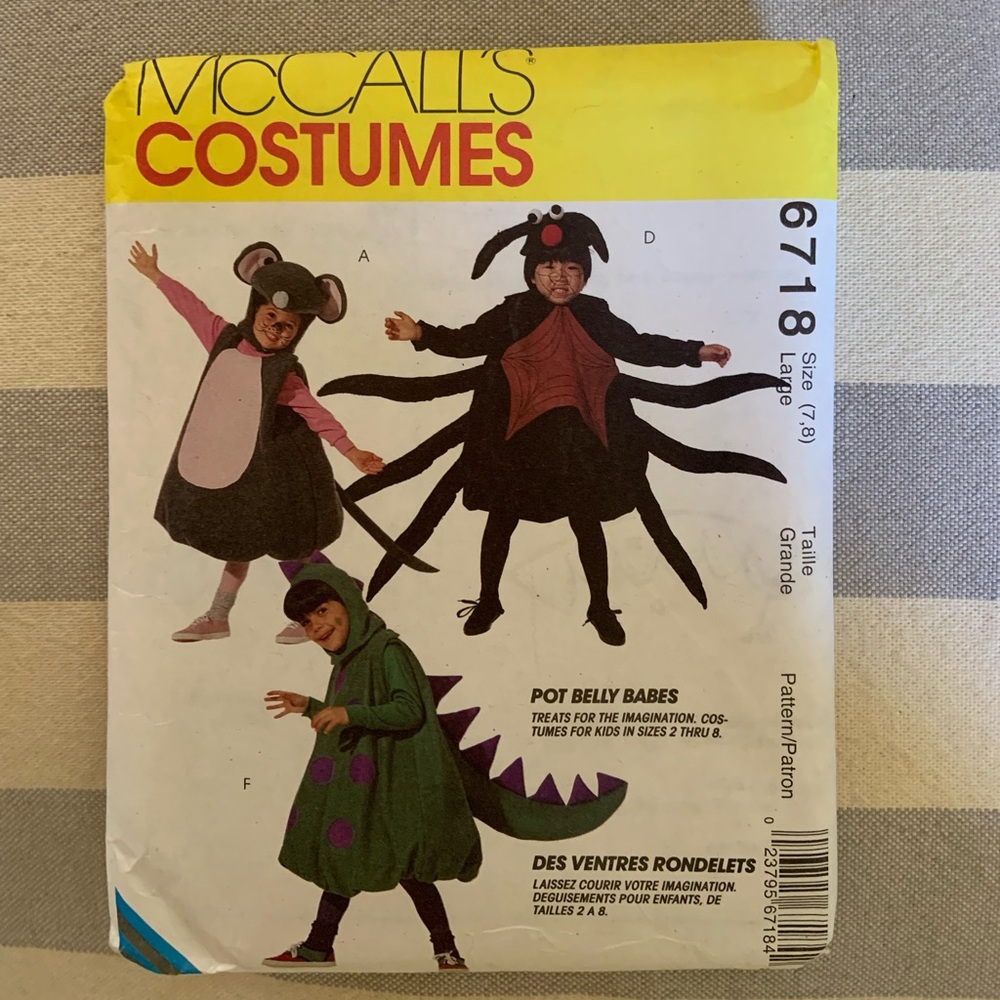 1990s Mc Calls Costume Sewing Pattern-Pot Belly Babes